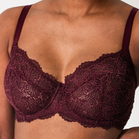 Nolita Lace Demi BraAn all lace demi bra with scalloped edges on both the cups and band. Unlined cups create a natural lift without the added padding. Custom oval underwire provides comNolita Lace Demi Bra
